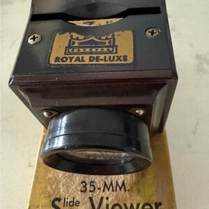 VINTAGE ZADIIX 35 mm SLIDE VIEWER ROYAL DE-LUXE ORIGINAL BOX BAKELITE?